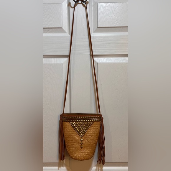 Lilla Lane by Thora Moss Rattan Cross Body Bag - Picture 1 of 4